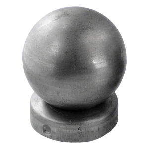 Căciulă de gard din oțel pentru stâlp fi 60 mm cu bilă decorativă fi 80 mm