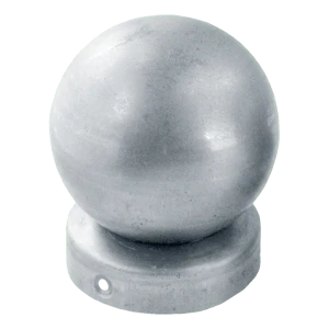 Capac de gard din oțel pentru stâlp Fi 60 mm cu bilă Fi 80 mm – galvanizat