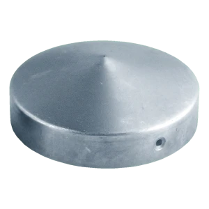 Cușcă de gard rotundă pentru stâlp Ø 60 mm – oțel zincat