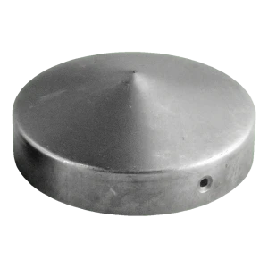 Capac de oțel rotund pentru stâlp de gard Fi 77 mm – brut
