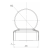Capac de gardare din oțel pentru stâlp Fi 48 mm cu bilă decorativă Fi 60 mm 001-591 (2)