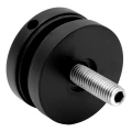 Suport punctual pentru sticlă 8-17,52 mm fi 50/8/M10x50 AISI 304 sistem plat negru 000-505 (2)