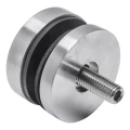 Suport punctual pentru sticlă 8-17,52 mm fi 50/8/M8x45 AISI 304 sistem plat satin 000-477 (2)