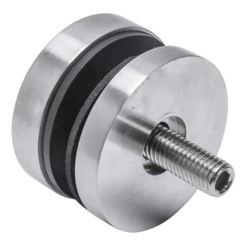 Suport punctual pentru sticlă 8-17,52 mm fi 50/8/M8x45 AISI 304 sistem plat satin 000-477 (2)