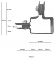 Colier colț pentru panouri de gard 60x40 antracit grafit GPV-700-06 (3)