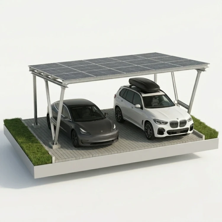 Copertină fotovoltaică VICA pentru 2 vehicule SOLO Carport GPV-105-02 (1)