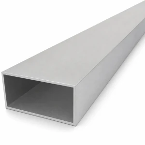 Țeavă dreptunghiulară din aluminiu 40×80×2 mm – profil închis EN AW-6060, lungime 2000 mm