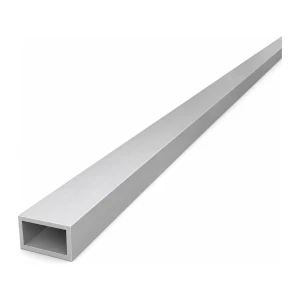 Țeavă dreptunghiulară din aluminiu 15×25×2 mm – profil închis EN AW-6060, L=2000 mm