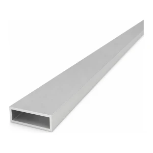 Țeavă dreptunghiulară din aluminiu 15×40×2 mm – profil închis EN AW-6060, L=2000 mm