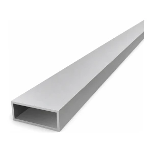 Țeavă dreptunghiulară din aluminiu 20×50×2 mm – profil închis EN AW-6060, L=2000 mm