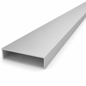 Țeavă dreptunghiulară din aluminiu 20×80×2 mm – profil închis EN AW-6060 L=2000 mm