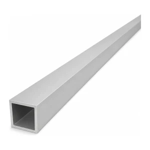 Țeavă pătrată din aluminiu 25×25×2 mm – profil închis L=2000 mm EN AW-6060