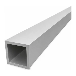 Țeavă aluminiu pătrată 50×50×5 mm – profil închis EN AW-6060, L=2000 mm