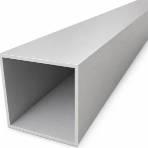 Țeavă aluminiu pătrată 80×80×3 mm – profil închis EN AW-6060, L=2000 mm