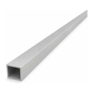 Țeavă aluminiu pătrată 20×20×1,5 mm EN AW-6060 – lungime 2000 mm