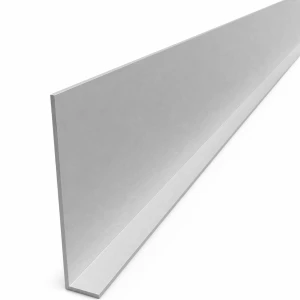 Cornier aluminiu inegal 100×20×2 mm – profil L, lungime 2000 mm