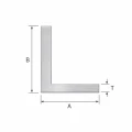 Cornier aluminiu inegal 80×40×2 mm – profil L, lungime 2000 mm 001-712 (2)