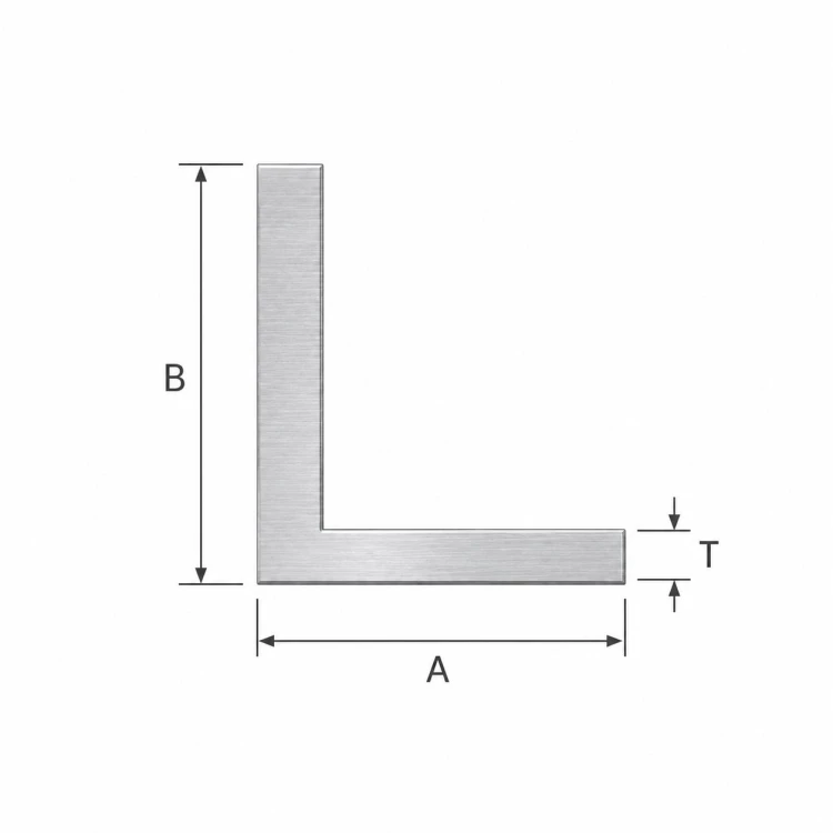 Cornier aluminiu inegal 80×40×2 mm – profil L, lungime 2000 mm 001-712 (2)