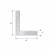 Cornier aluminiu cu aripi egale 10×10×2 mm – profil L, lungime 2000 mm 001-719 (2)