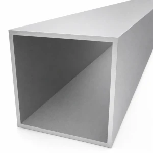 Țeavă pătrată din aluminiu 100×100×4 mm – profil închis L=2000 mm