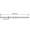 Priză de pământ demontabilă cu con Morse fi 16 x 1500 mm – oțel zincat la cald 001-774 (2)