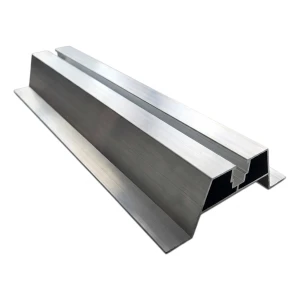 Punte trapezoidală din aluminiu H40 L330 cu garnitură EPDM 2 mm pentru montaj PV