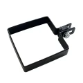 Bridă de capăt pentru panouri de gard 100x100 mm negru 000-782 (1)