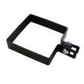 Bridă de capăt pentru panouri de gard 100x100 mm negru 000-782 (2)