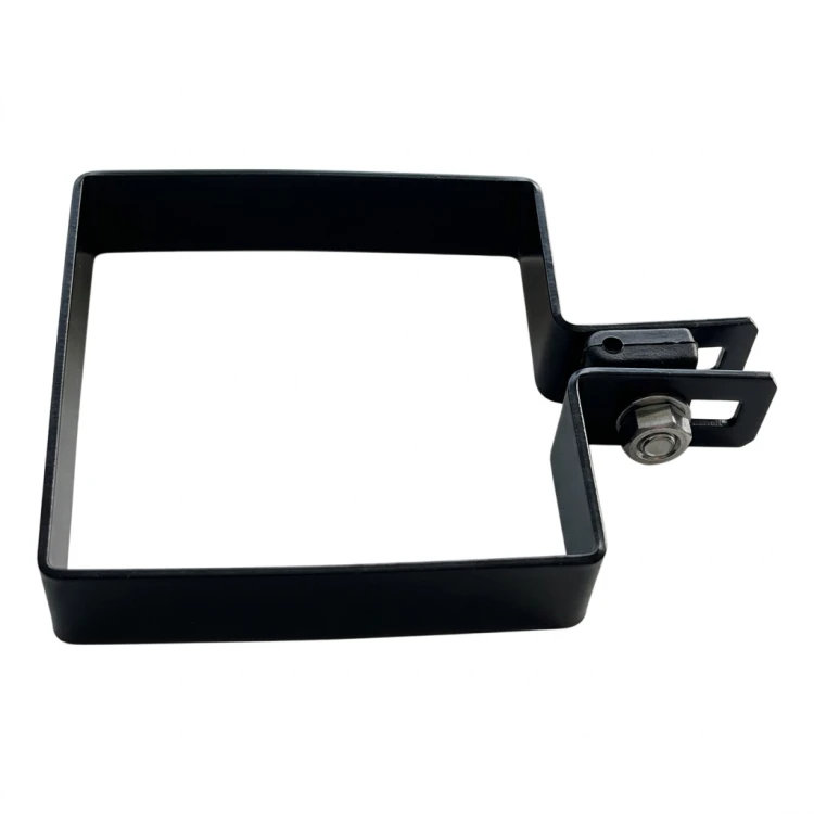 Bridă de capăt pentru panouri de gard 100x100 mm negru 000-782 (3)