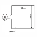 Clemă terminală pentru panouri de gard 100x100 mm zincat 000-781 (5)