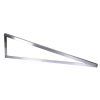 Triunghi de montaj fotovoltaic 15° vertical 1400x1352x374 mm aluminiu 6060