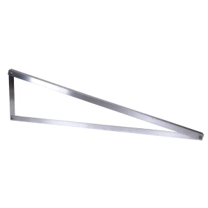 Triunghi de montaj fotovoltaic 15° vertical 1400x1352x374 mm aluminiu 6060