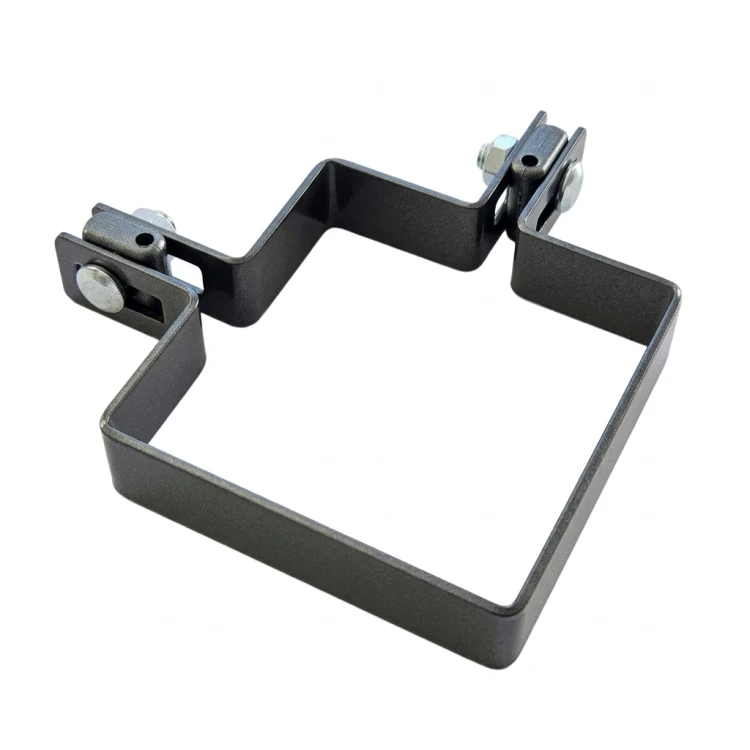 Clemă de colț pentru panouri de gard 100x100 mm grafit 000-776 (1)