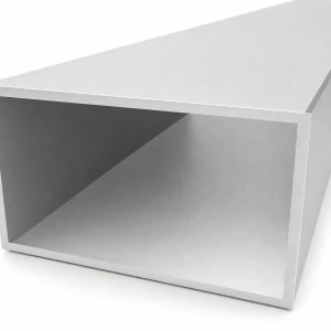 Țeavă dreptunghiulară din aluminiu 80×140×4 mm – profil închis L=2000 mm EN AW-6060