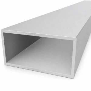 Țeavă aluminiu dreptunghiulară 60×120×4 mm – profil închis L=2000 mm