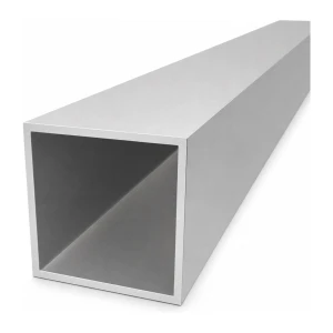 Țeavă aluminiu pătrată 90×90×4 mm – profil închis EN AW-6060, L=2000 mm