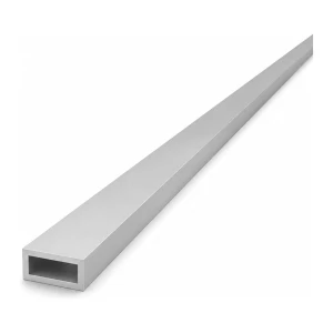 Țeavă rectangulară din aluminiu 10×20×2 mm – profil închis EN AW-6060, L=2000 mm