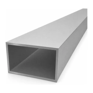 Țeavă de aluminiu dreptunghiulară 50×80×3 mm – profil închis EN AW-6060, L=2000 mm