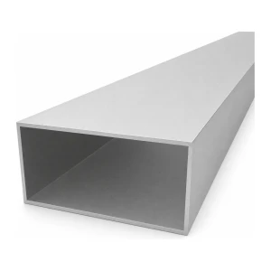 Țeavă dreptunghiulară din aluminiu 50×100×2 mm – profil închis EN AW-6060 L=2000 mm