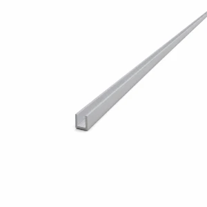 Profil aluminum EN AW-6060 tip C/U 8×8×1 mm, lungime 2000 mm