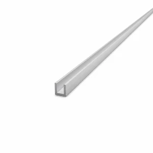 Profil C/U din aluminiu 10×10×1,5 mm – secțiune C/U, lungime 2000 mm, EN AW-6060