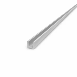 Profil aluminiu EN AW-6060 tip C/U 12×12×2 mm, lungime 2000 mm