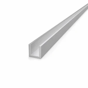 Profil C/U din aluminiu 20×20×2 mm – lungime 2000 mm