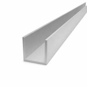 Profil U aluminiu 40×40×3 mm – secțiune C/U EN AW-6060, L=2000 mm