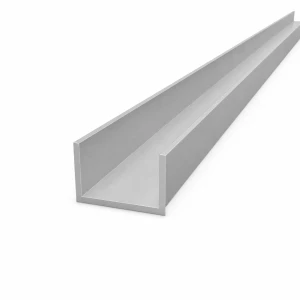 Profil C/U din aluminiu 45×25×2,5 mm – secțiune C/U, lungime 2000 mm