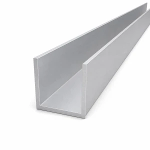 Cornier aluminiu 50×50×4 mm – profil C/U lungime 2000 mm
