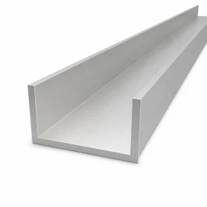 Profil U/C aluminiu 80×40×5 mm – EN AW-6060, lungime 2000 mm