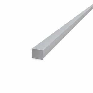 Bară de aluminiu pătrată plină 15×15 mm EN AW-6060 – lungime 2000 mm