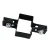 Clemă pentru panouri de gard intermediară 60x40 negru GPV-700-02 (2)