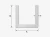 Profil C/U din aluminiu 21×20×1,4 mm – lungime 2000 mm 001-884 (2)
